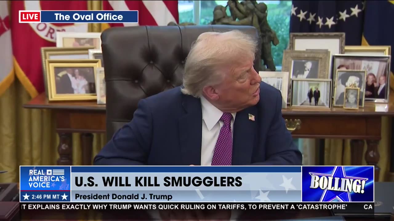 TRUMP ON VENEZUELA FLYING OVER U.S. BASES