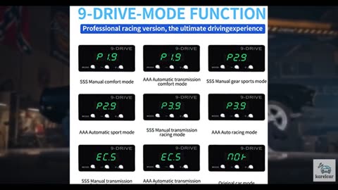 YIBEICO Throttle Response Controller, 9 Drive 9-Mode Smart Electronic Racing Ped