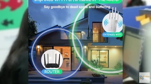 WiFi Extender Signal Booster for Home: Internet Repeater Range Covers Up to 9995