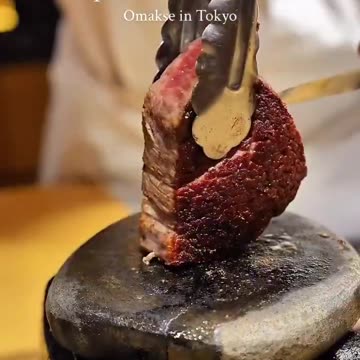 A restaurant in Tokyo where wagyu meats are grilled infront of you