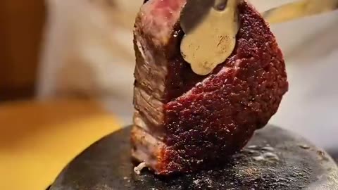 A restaurant in Tokyo where wagyu meats are grilled infront of you