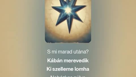 Csillag dacol a sötétséggel (megzenésített vers),