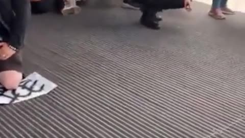 protestor rifleman down