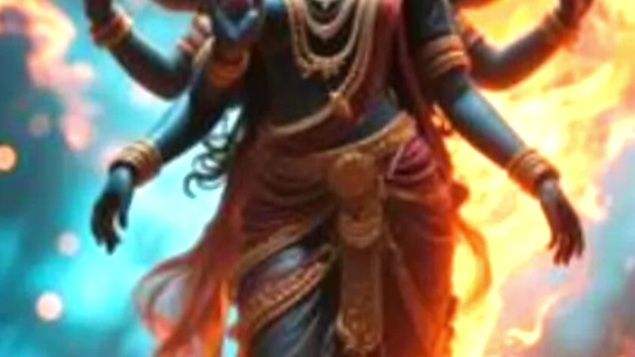 Kali is a fierce and powerful Hindu goddess