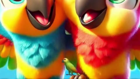 Parrot Paint Party | Fun Color Song for Kids