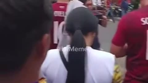 Venezuelans are flooding the streets, draped in and waving their national flags, celebrating