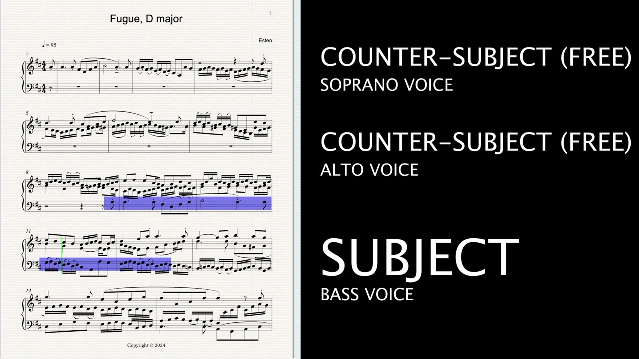 Fugue, D-major