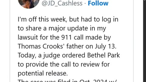 Headline USA Scores a Win in Lawsuit for 911 Call Made by Alleged Trump Shooter’s Father