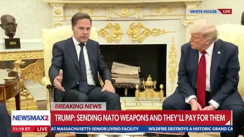 President Donald Trump Meeting with NATO Secretary General Mark Rutte.