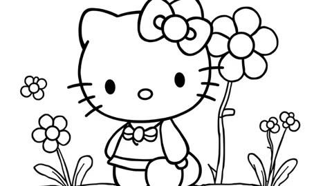 Hello Kitty Coloring Pages 2025 🖍️