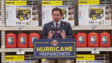 Governor DeSantis Holds Hurricane Preparedness Event