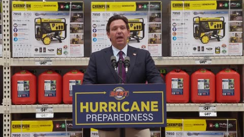 Governor DeSantis Holds Hurricane Preparedness Event
