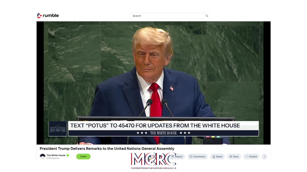 PRESIDENT TRUMP ADDRESSES THE UN