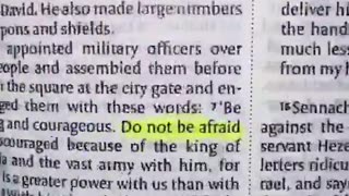 Do not be afraid is in the Bible 365 times.