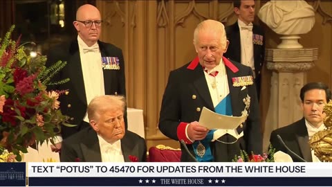 Discuros de Trump y el Rey Carlos III | Banquete de Estado en Windsor Castle