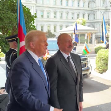 Trump welcomes Azerbaijani President to White House 🇺🇸🇦🇿