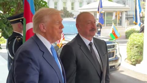Trump welcomes Azerbaijani President to White House 🇺🇸🇦🇿