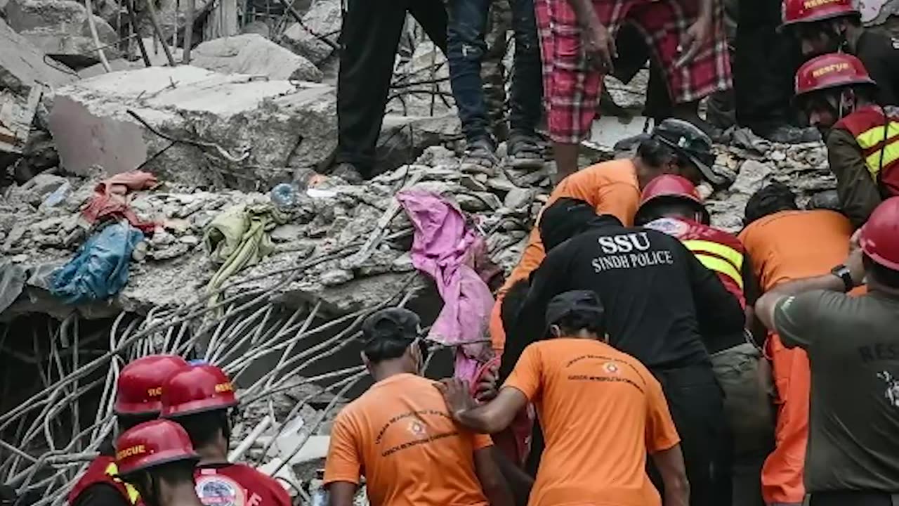 Karachi building collapsed incident