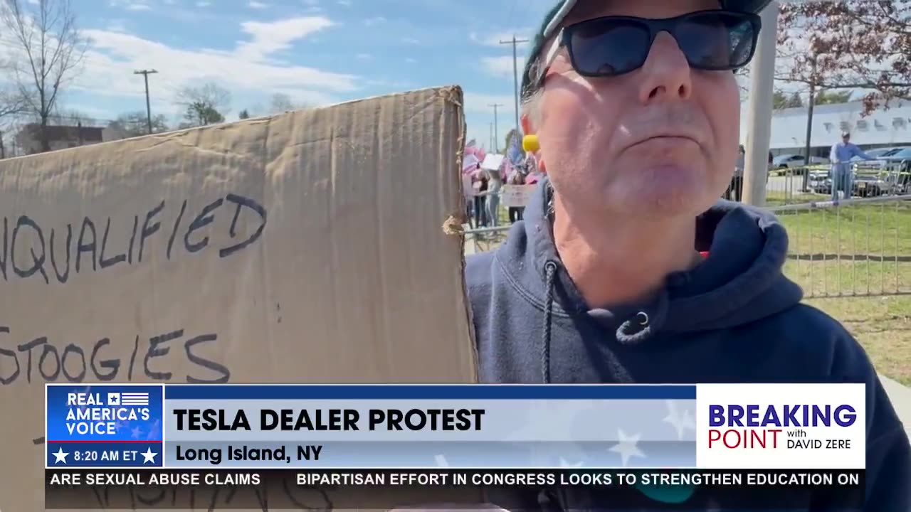 DAVE ZERE GOES TO A TESLA PROTEST