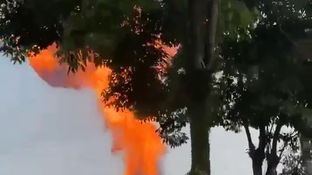 Massive explosion at a gas pipeline near Malaysia's capital.
