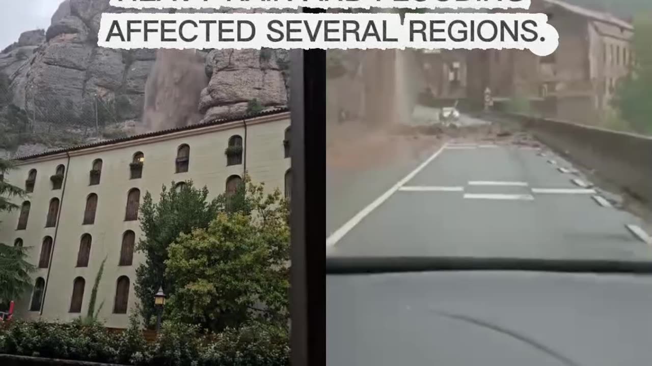 🌊SEPTEMBER 21, 2025,SPAIN 🇪🇸 HEAVY RAIN AND FLOODING AFFECTED SEVERAL REGIONS.