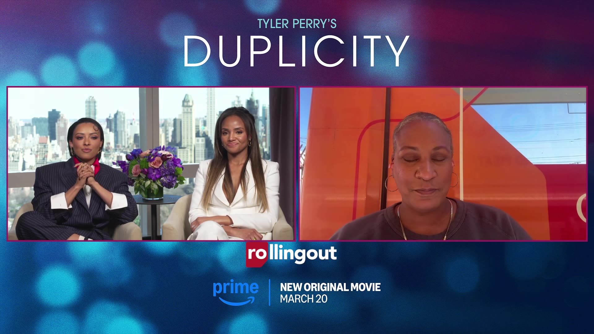 Duplicity stars dish on the latest thriller from Tyler Perry Studios