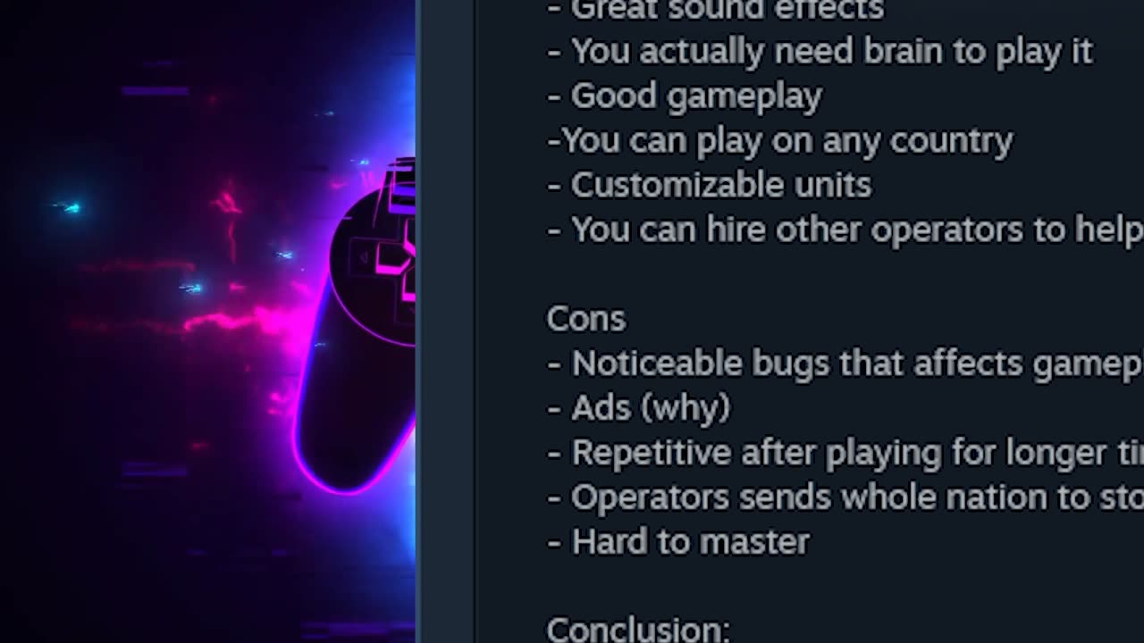112 Operator Steam Review