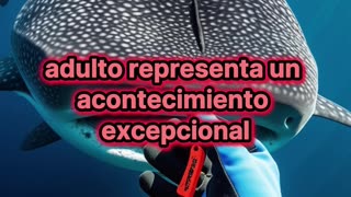 Galápagos: Primer macho adulto de tiburón ballena marcado con éxito.