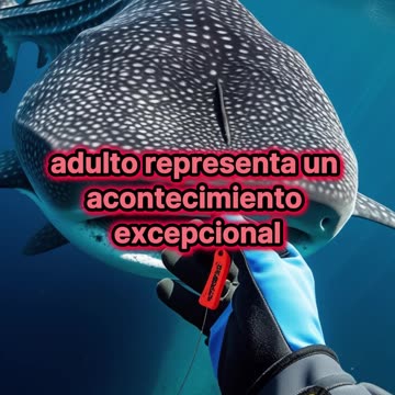 Galápagos: Primer macho adulto de tiburón ballena marcado con éxito.