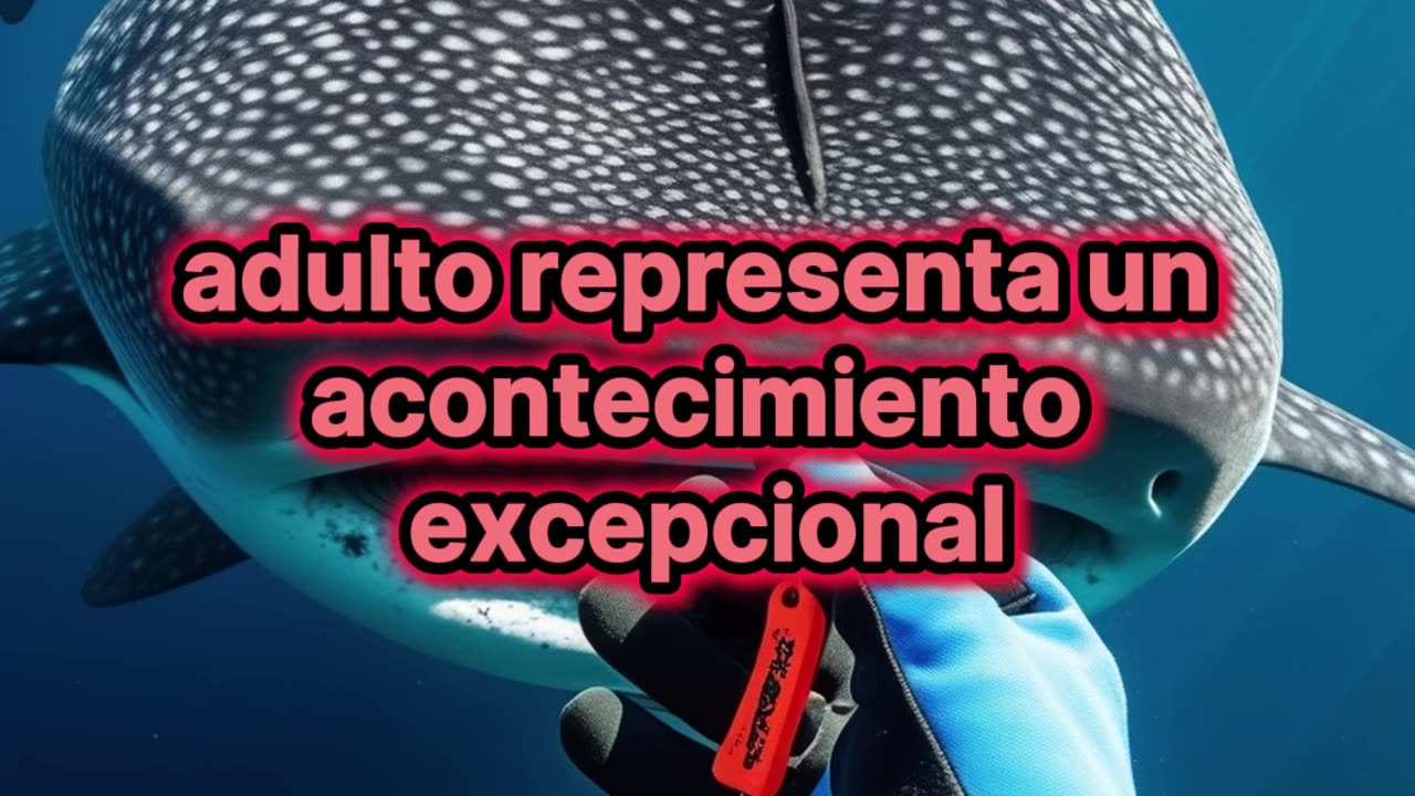 Galápagos: Primer macho adulto de tiburón ballena marcado con éxito.