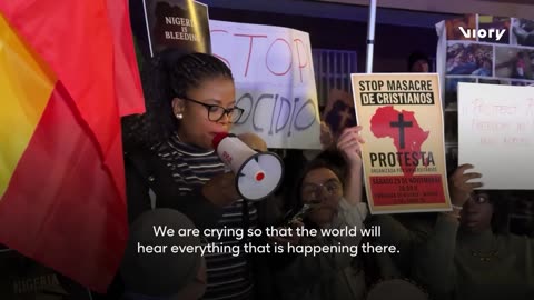 'They’re killing thousands of Christians' — Madrid protesters call Nigeria violence 'genocide'