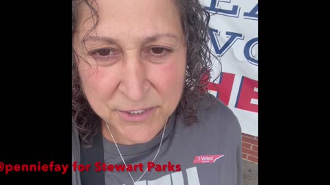 Today I casted my vote for Stewart Parks who was PARDONED by President Trump!