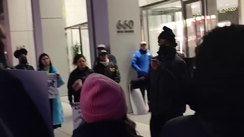 Dominicans in New York City support Venezuela's sovereignty.