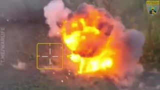 Incredible Footage of a Russian Assault Group Blown to High Heaven