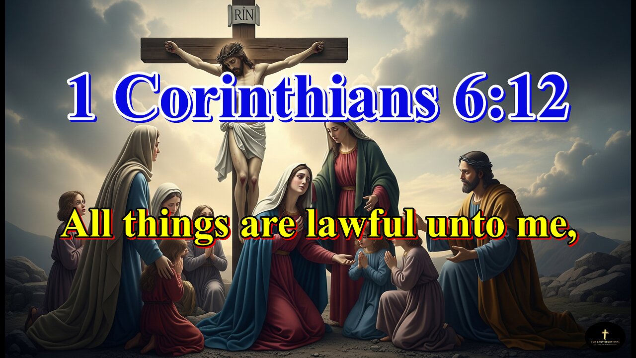 1 Corinthians 6:12, but all things are not expedient: