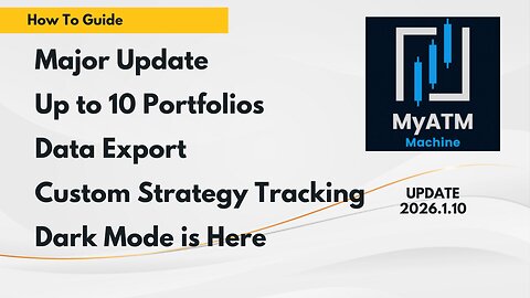 Major Update: Dark Mode, Portfolios & More - MyATMM Tutorial