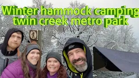 Twin Creek Metro Park - Winter Hammock Overnight - Germantown Ohio