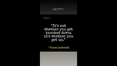 Keep getting up!