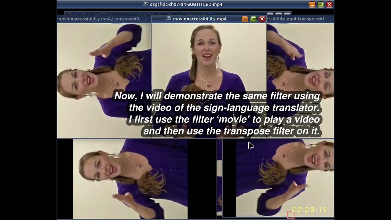 Chapter 7 of book ‘Quick Start Guide to FFmpeg’ — Rotate and flip videos