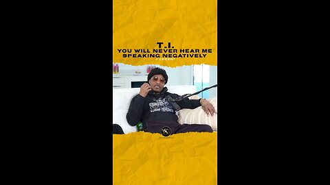 @tip You will never hear me speaking negatively