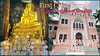 Wat Bowonniwet & Museum - 1st Class Royal Temple with Rare Double Buddha - Bangkok Thailand 2025