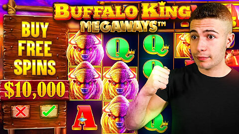 DOING BIG $10,000 BONUS BUYS ON BUFFALO KING MEGAWAYS 🐺