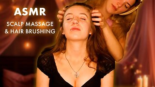ASMR Tingly Scalp Massage and Soothing Hair Brushing Sounds for Relaxation, Positive Affirmations 🌙
