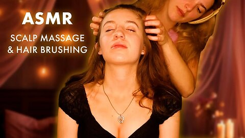 ASMR Tingly Scalp Massage and Soothing Hair Brushing Sounds for Relaxation, Positive Affirmations 🌙