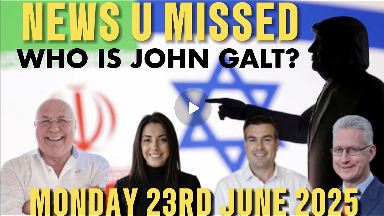 Charlie Ward DAILY NEWS- THE BOMBING OF IRAN, THE COLLAPSE OF THE US/UK EMPIRE. WHO IS John Galt?