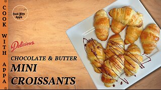 Mini Croissants | Chocolate & Butter Croissants | Pain au Chocolate | Kipferl | #Croissants