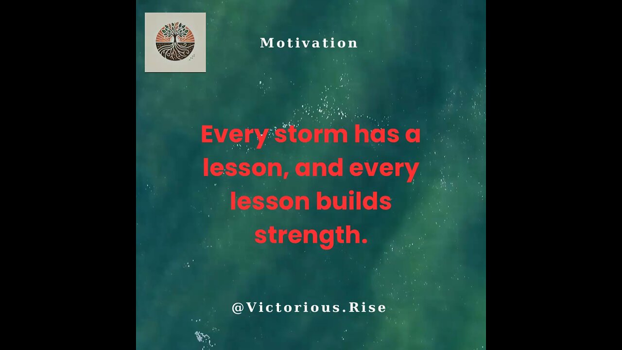 Lessons in the Storm