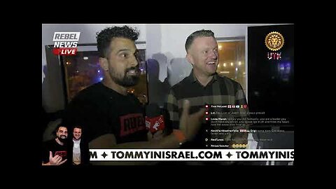 🔴 Tommy Robinson massive LIVE EVENT in Tel Aviv.