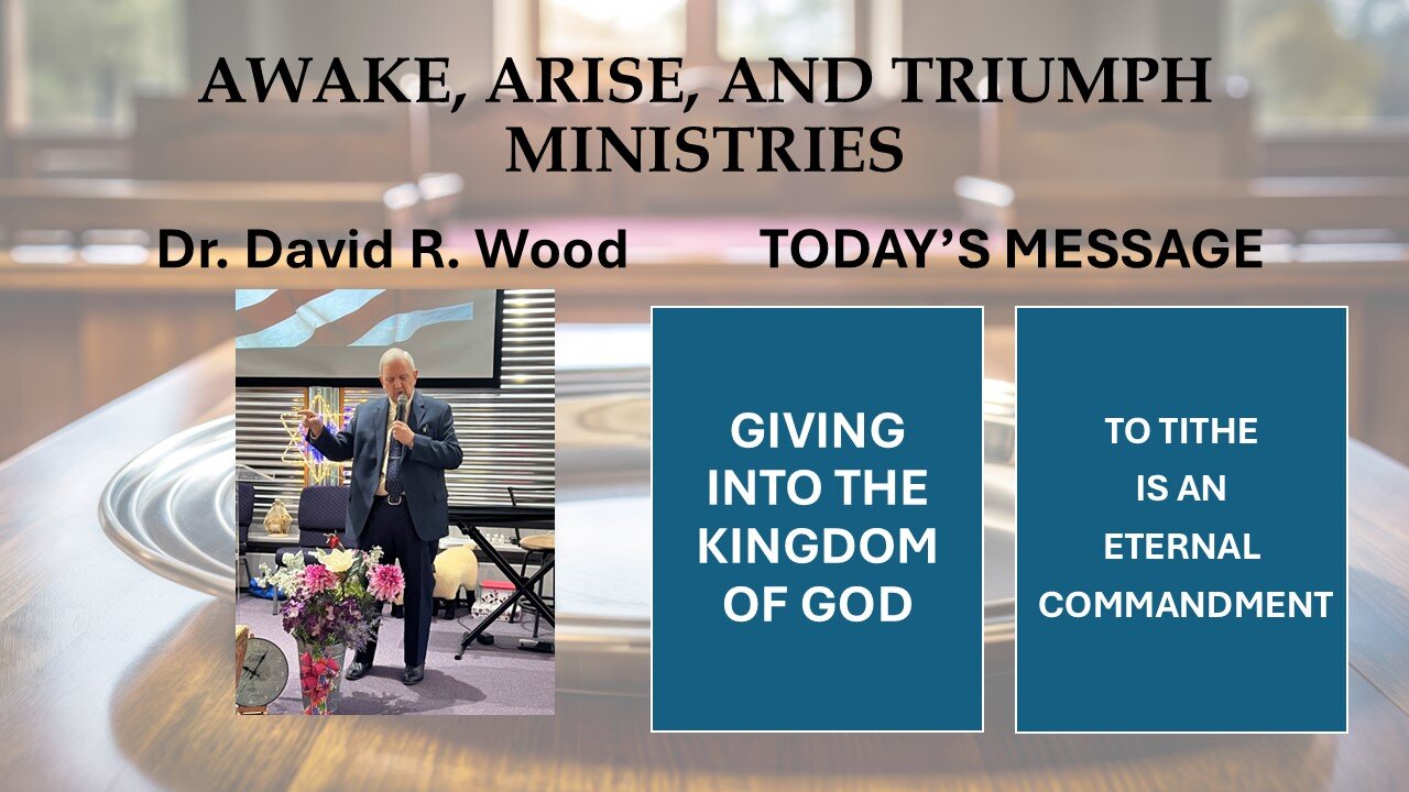 GIVING INTO THE KINGDOM OF GOD - THE TITHE