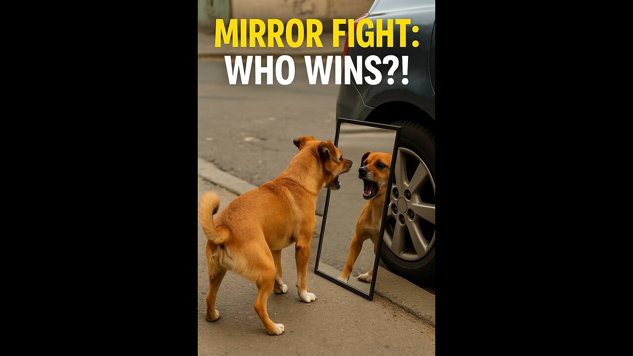 “Dog vs Dog?! Wait, That’s a Mirror!”part1️⃣😂